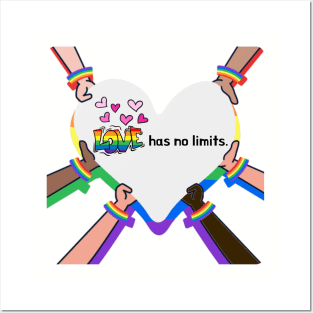 Pride Love Has No Limits Posters and Art